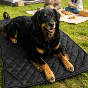 Uwin Portable outdoor dog mat for pet resting and camping use